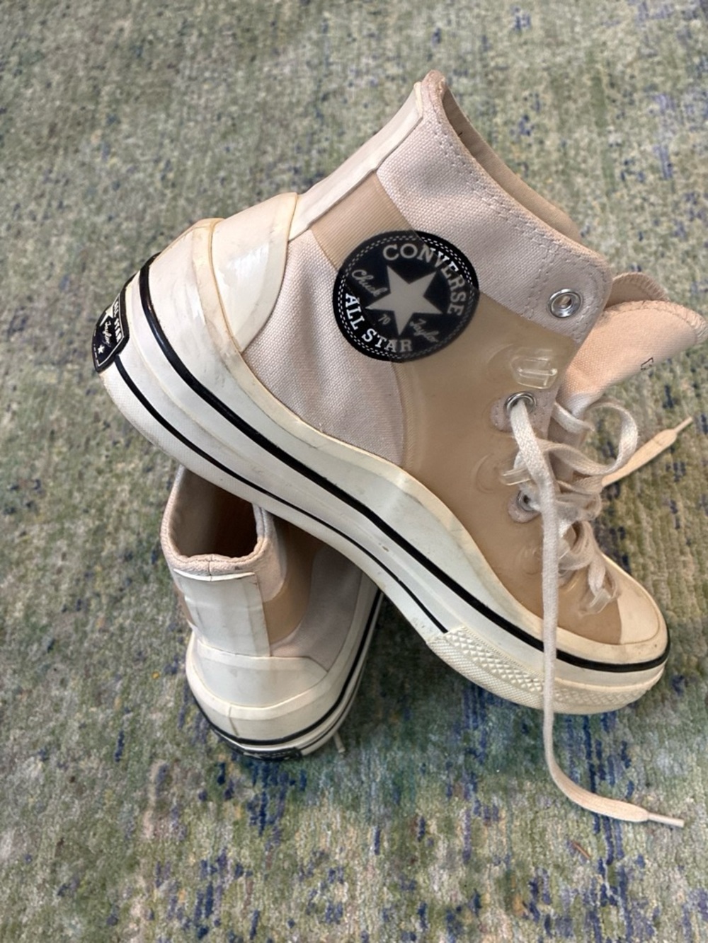Converse All Star High Top Sneakers - Light Beige/Cream